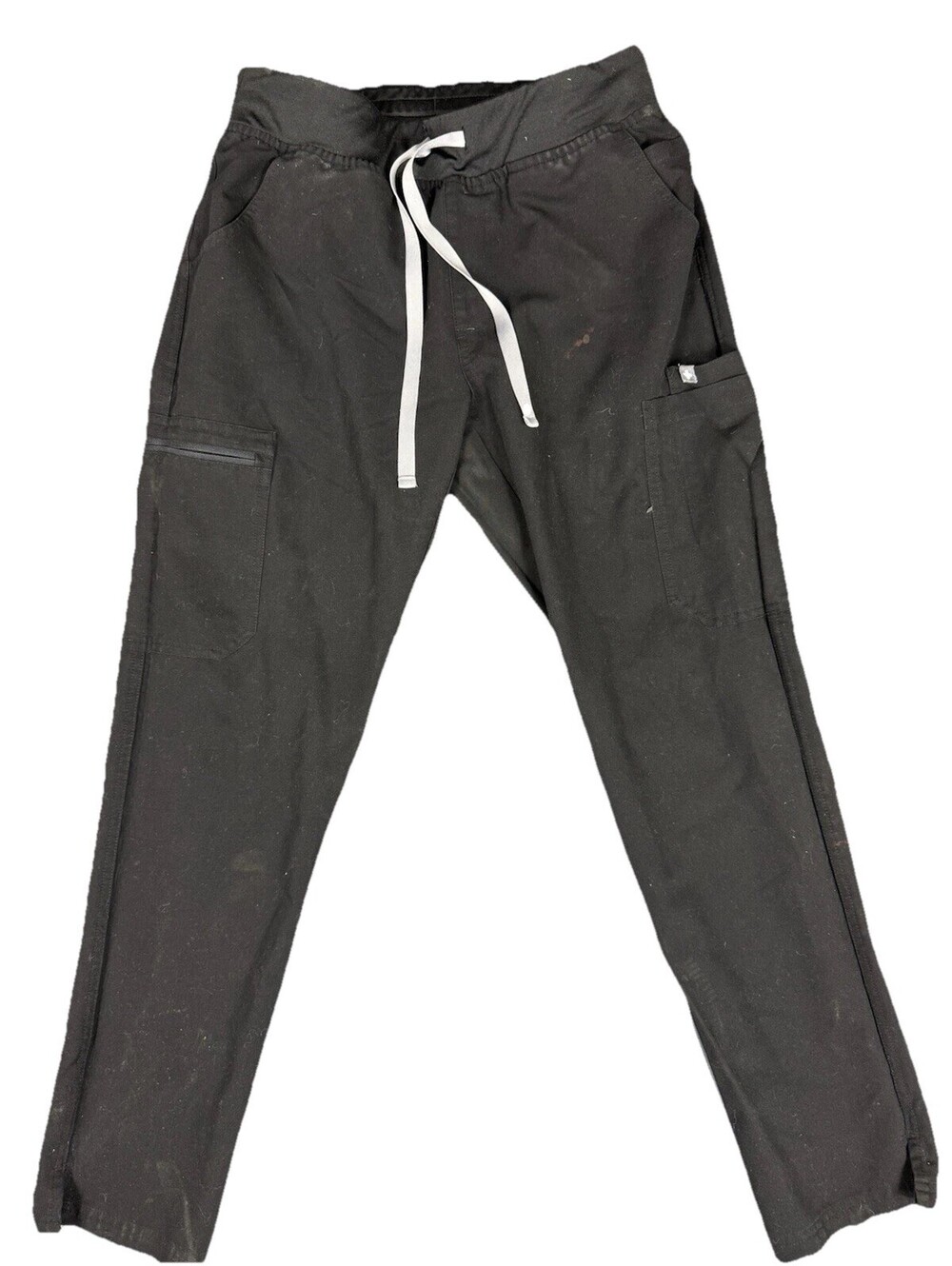 FIGS Yola Cargo Scrub Pants Womens S Petite BLK Medical Nurse W21SW2019P PO2060